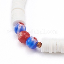 Handmade Lampwork Beaded Mobile Straps for Christmas&nbsp;HJEW-JM00446-01