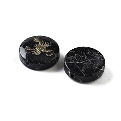 Dyed Black Synthetic Turquoise Beads&nbsp;G-F775-B05