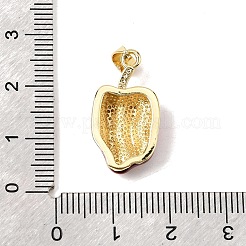 Brass Enamel Pendants&nbsp;KK-H267-010G-02
