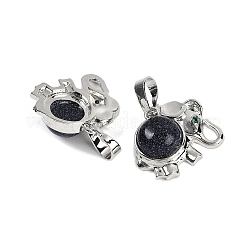 Synthetic Blue Goldstone Pendants&nbsp;G-I374-A-P06