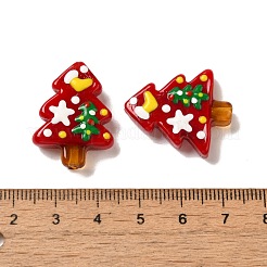 Christmas Theme Handmade Lampwork Beads&nbsp;LAMP-G162-06B