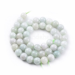 Natural Jadeite Beads Strands&nbsp;G-F662-02A-8mm