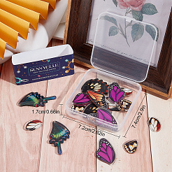 24Pcs 6 Style Spring and summer series Acrylic Pendants&nbsp;SACR-SC0001-12