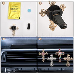 4 Sets 4 Style Zinc Alloy Auto Car Air Vent Perfume Clip&nbsp;FIND-CA0008-09