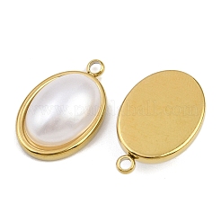 304 Stainless Steel ABS Imitation Pearl Pendants&nbsp;STAS-Z166-21B-G