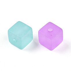 Frosted Transparent Acrylic Beads&nbsp;FACR-N006-03