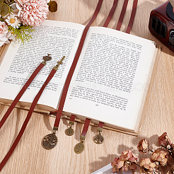 4Pcs Cowhide Leather Bookmark&nbsp;AJEW-HY00013
