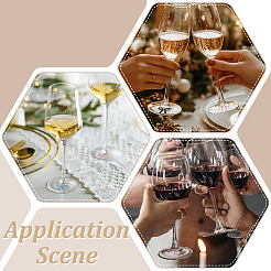 20Pcs 5 Colors Brass Wine Glass Charms&nbsp;AJEW-ME00020