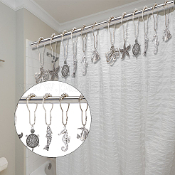 12Pcs Iron Shower Curtain Rings for Bathroom&nbsp;AJEW-FH0003-37AS