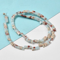 Synthetic Aqua Terra Jasper Beads Strands&nbsp;G-Z045-A19-01