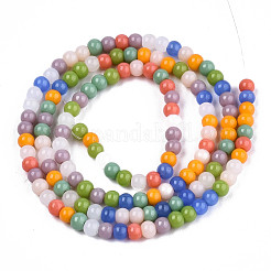Opaque Glass Beads Strands&nbsp;X-GLAA-T006-10B