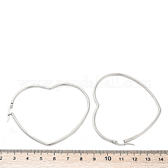Tarnish Resistant 201 Stainless Steel Hoop Earrings&nbsp;LS-EJEW-A052-09C