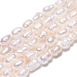 Natural Cultured Freshwater Pearl Beads Strands&nbsp;PEAR-N012-03H