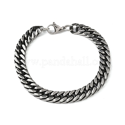 304 Stainless Steel Cuban Link Chain Bracelets for Men Women&nbsp;BJEW-D367-01