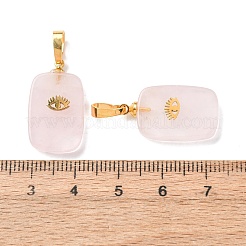 Natural Rose Quartz Pendants&nbsp;G-G461-05G-05