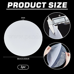 Acrylic Flat Round Folding Reflective Cardboard&nbsp;AJEW-WH0596-201A