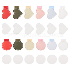 12Pcs 12 Colors Imitation Leather Self-adhesion Pen Holder&nbsp;AJEW-TA0002-60