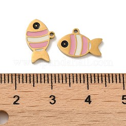 Ion Plating(IP) 316L Surgical Stainless Steel Charms&nbsp;STAS-D035-01B-G