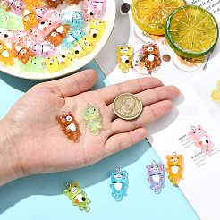 70Pcs 7 Colors Luminous Transparent Resin Pendants&nbsp;FIND-CJ0004-53