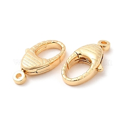 Brass Lobster Claw Clasps&nbsp;KK-F860-39G