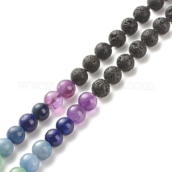 7 Chakra Gemstone Buddhist Necklace&nbsp;NJEW-JN03856