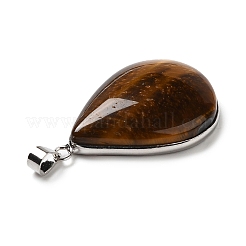 Natural Tiger Eye Pendants&nbsp;G-R486-03P-C