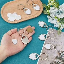 Iron with Zinc Alloy Sublimation Keychain Blanks&nbsp;KEYC-FH0001-52
