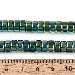 AB Color Plated Transparent Glass Beads Strands&nbsp;GLAA-T026-4x8mm-T02