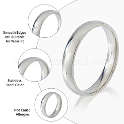 18Pcs 18 Styles 304 & 201 Stainless Steel Finger Rings for Women Men&nbsp;RJEW-HS0001-03