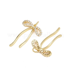 Brass Micro Pave Cubic Zirconia Pendants&nbsp;KK-A269-21G