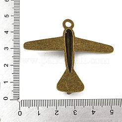 Tibetan Style Airplane Pendants&nbsp;TIBEP-EA10921YKG-AB-LF