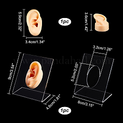 Soft Silicone Left Ear Displays Mould&nbsp;EDIS-WH0021-14B