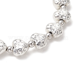2Pcs 2 Styles Alloy & Electroplate Non-magnetic Synthetic Hematite Beaded Stretch Bracelets for Women&nbsp;BJEW-JB13373