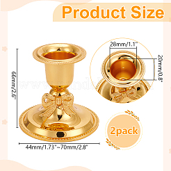Zinc Alloy Candle Holders&nbsp;AJEW-WR0003-13G