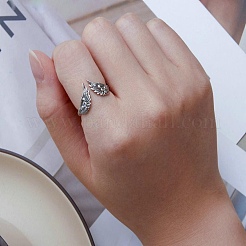Simple Style Cute 925 Sterling Silver Wing Cuff Rings&nbsp;FS-WG9C3E6-01