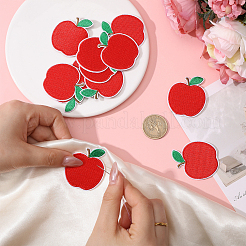 16Pcs Apple Polyester & Cotton Embroider Thread Iron on/Sew On Patches&nbsp;PATC-CA0001-19B