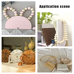 Natural Unfinished Wood Round Beads&nbsp;WOOD-PH0008-91-30mm