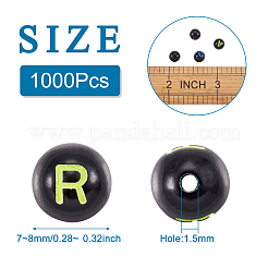 Black Craft Acrylic Beads&nbsp;SACR-TAG0001-02