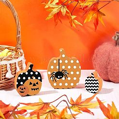 12Pcs 3 Style Halloween Theme Unfinished Wood Decorative Supplies&nbsp;DIY-OC0004-14