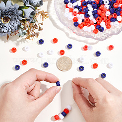 750Pcs 3 Colors Opaque Plastic Beads&nbsp;KY-PA0001-20
