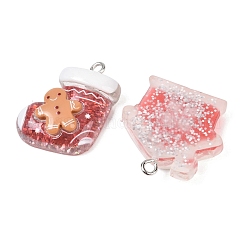 Christmas Transparent Resin Pendants&nbsp;RESI-I350-02