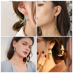 30Pcs 304 Stainless Steel Stud Earring Findings&nbsp;STAS-TA0003-25