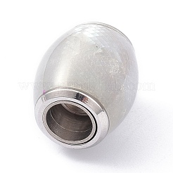 304 Stainless Steel Magnetic Clasps with Glue-in Ends&nbsp;STAS-P291-04P
