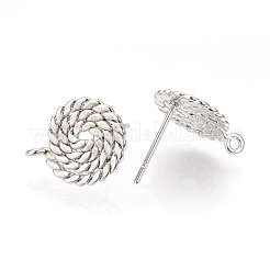 Brass Stud Earring Findings&nbsp;X-KK-T016-52P