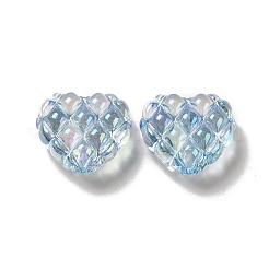 Transparent Acrylic Waffle Beads&nbsp;OACR-E016-01E