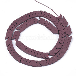 Spray Painted Non-magnetic Synthetic Hematite Beads Strands&nbsp;G-T116-26-21