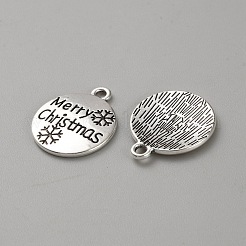 Christmas Themed Tibetan Style Alloy Pendants&nbsp;TIBEP-WH0003-23AS