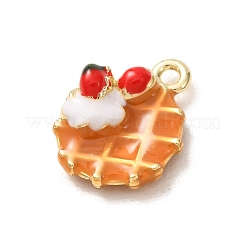 Brass Enamel Pendants&nbsp;KK-CBA260B-14A-G