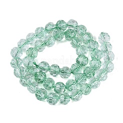 Crackle Transparent Glass Beads Strands&nbsp;GLAA-N068-06A-10