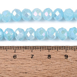 Electroplate Crackle Imitation Jade Glass Beads Strands&nbsp;LS-EGLA-Q131-02C-02